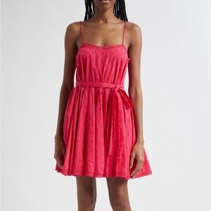 NWT ULLA JOHNSON Beatriz Cosmos Pink Sleeveless Dress